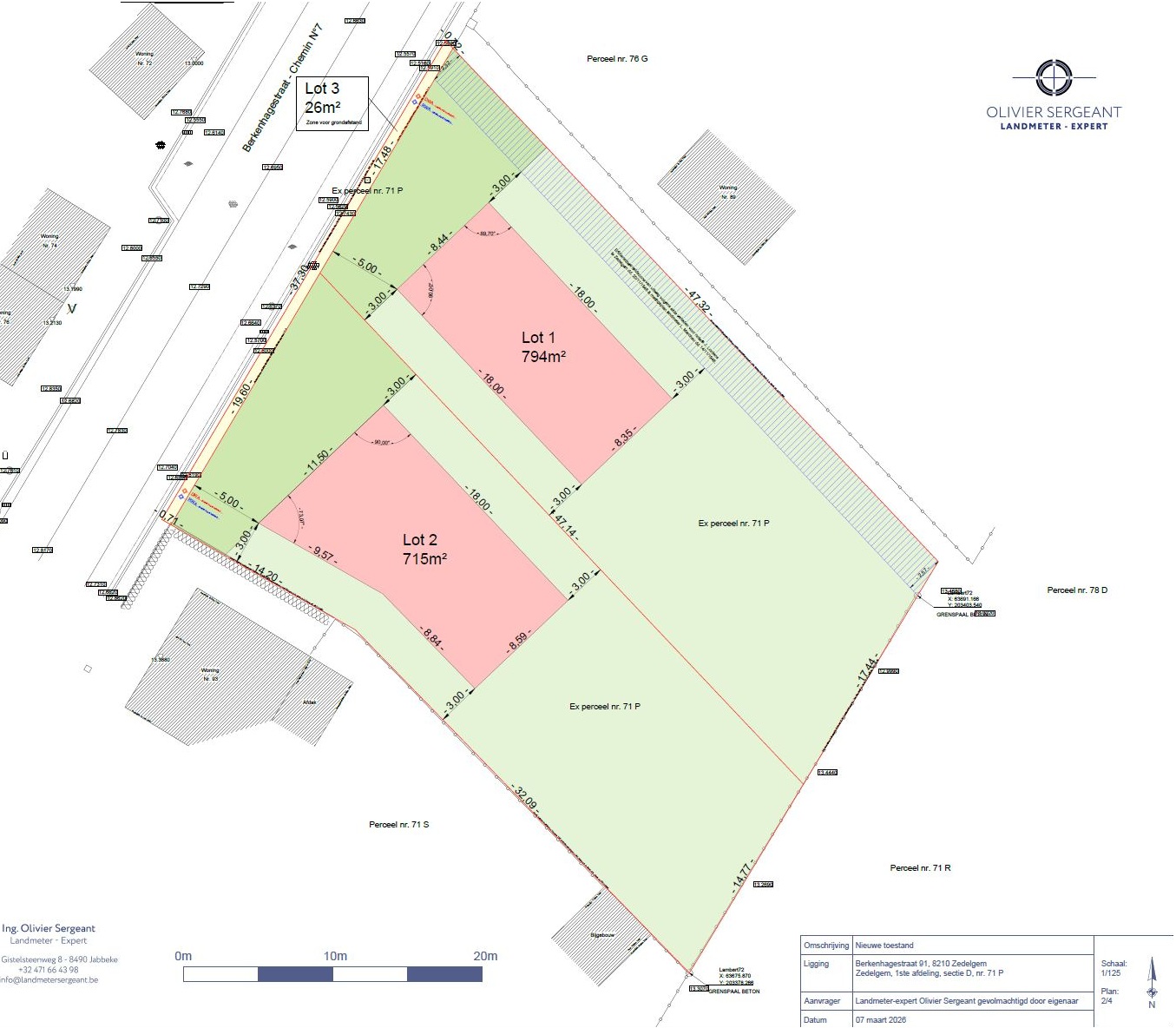 Voorbeeld verkavelingsplan